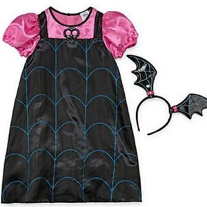 NWT 2 VAMPIRINA DISNEY BAT WING HEADBAND DRESS